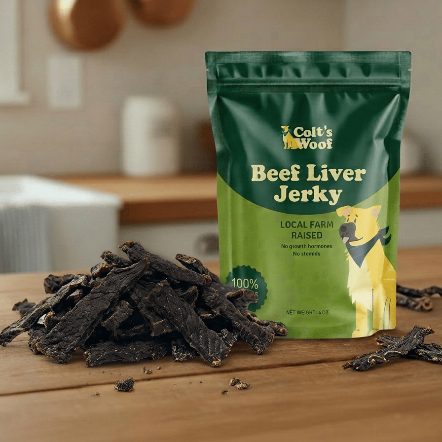 Colt's Woof Beef Liver Jerky for dogs (image 2 of 5)