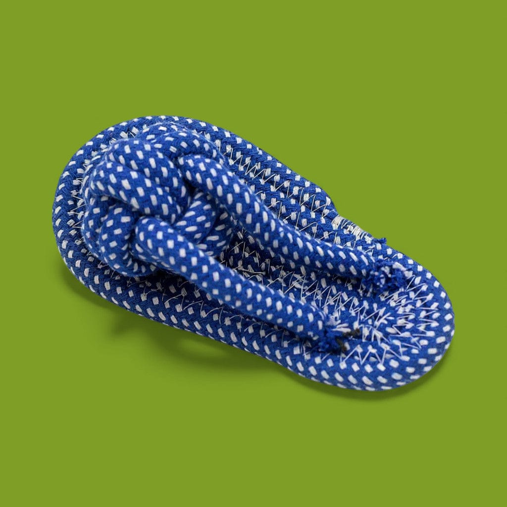 Colt's Woof Slipper Rope Dog Toy – Blue slipper rope dog toy