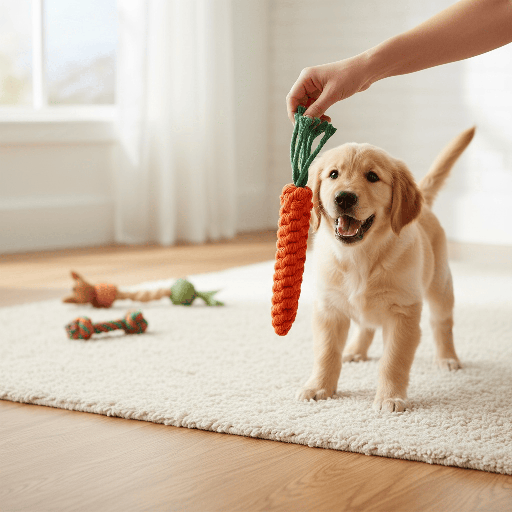 Colt's Woof Carrot Rope Toy for dogs (image 6 of 6)