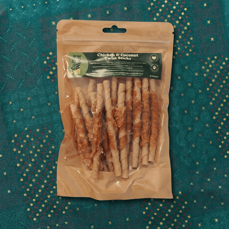 Colt's Woof Chicken & Coconut Twist Sticks – Chicken coconut twist sticks for dogs (image 3 of 3)