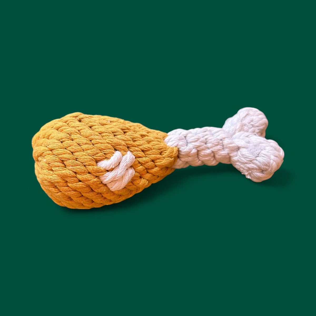 Colt's Woof Clucky Drumstick Rope Dog Toy – Clucky drumstick dog toy toys for small and medium dogs (image 1 of 2)