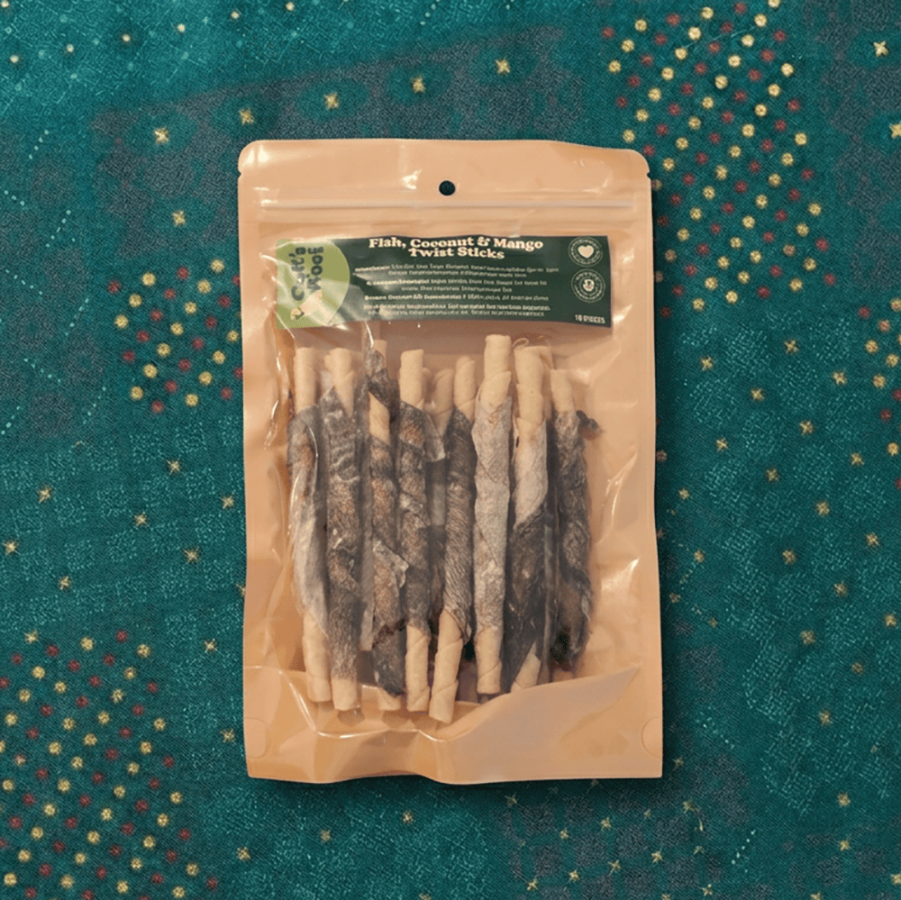 Colt's Woof Fish and Coconut Twist Sticks – Dog treats fish and coconut twist sticks (image 3 of 3)