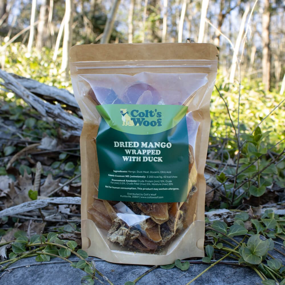 Colt's Woof Dried Mango Wrapped with Duck for dogs (image 2 of 3)