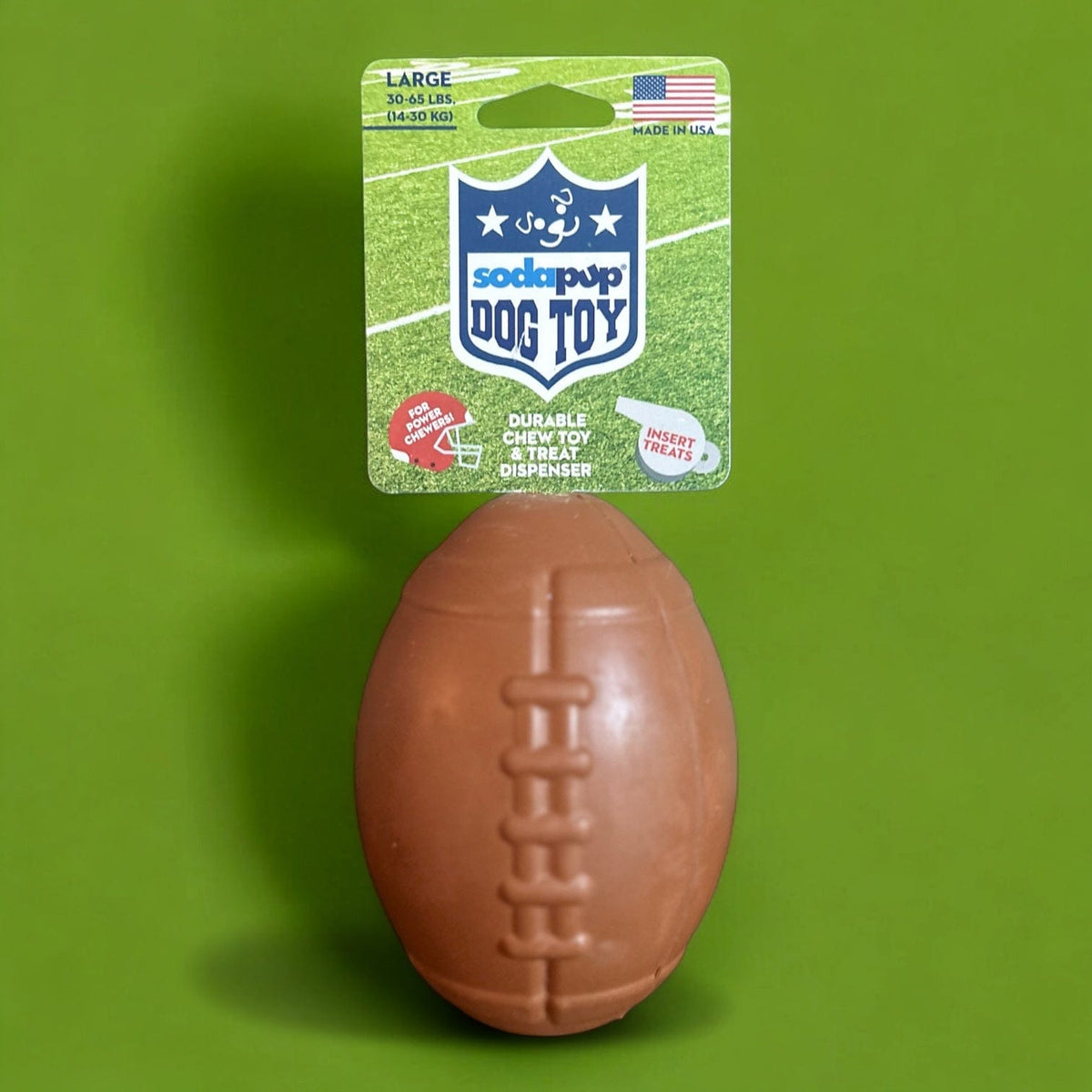 Colt's Woof Football Dog Chew Toy and Treat Dispenser (image 1 of 5)