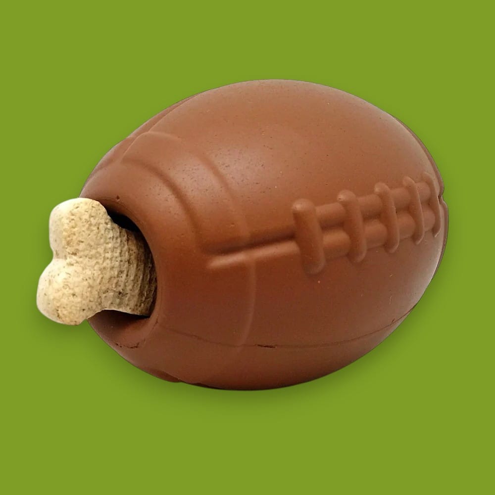 Football Dog Chew Toy and Treat Dispenser