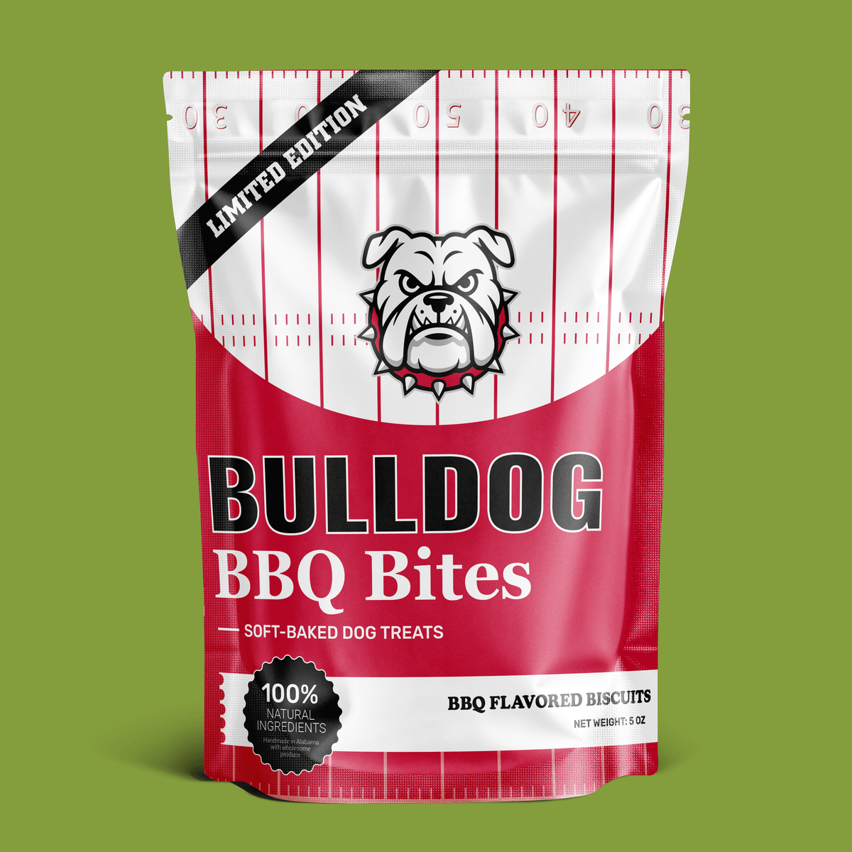 Georgia Bulldog Bites BBQ Dog Biscuits