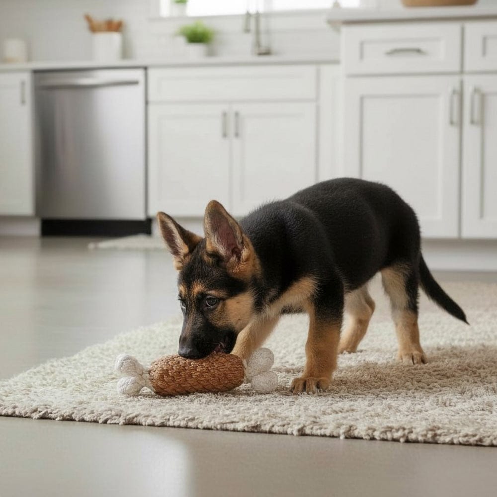 Colt's Woof Holiday Smoked Ham Rope Toy for dogs (image 2 of 3)
