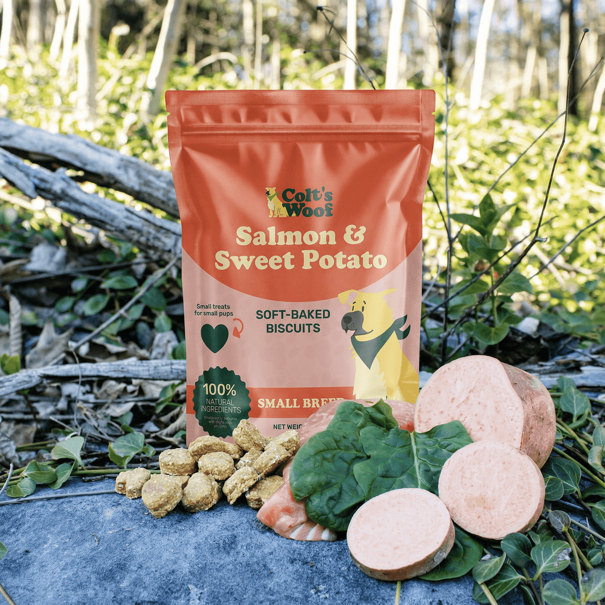 Colt's Woof Salmon & Sweet Potato Soft-Bake Biscuits – Salmon sweet potato soft bake biscuits for dogs (image 5 of 9)