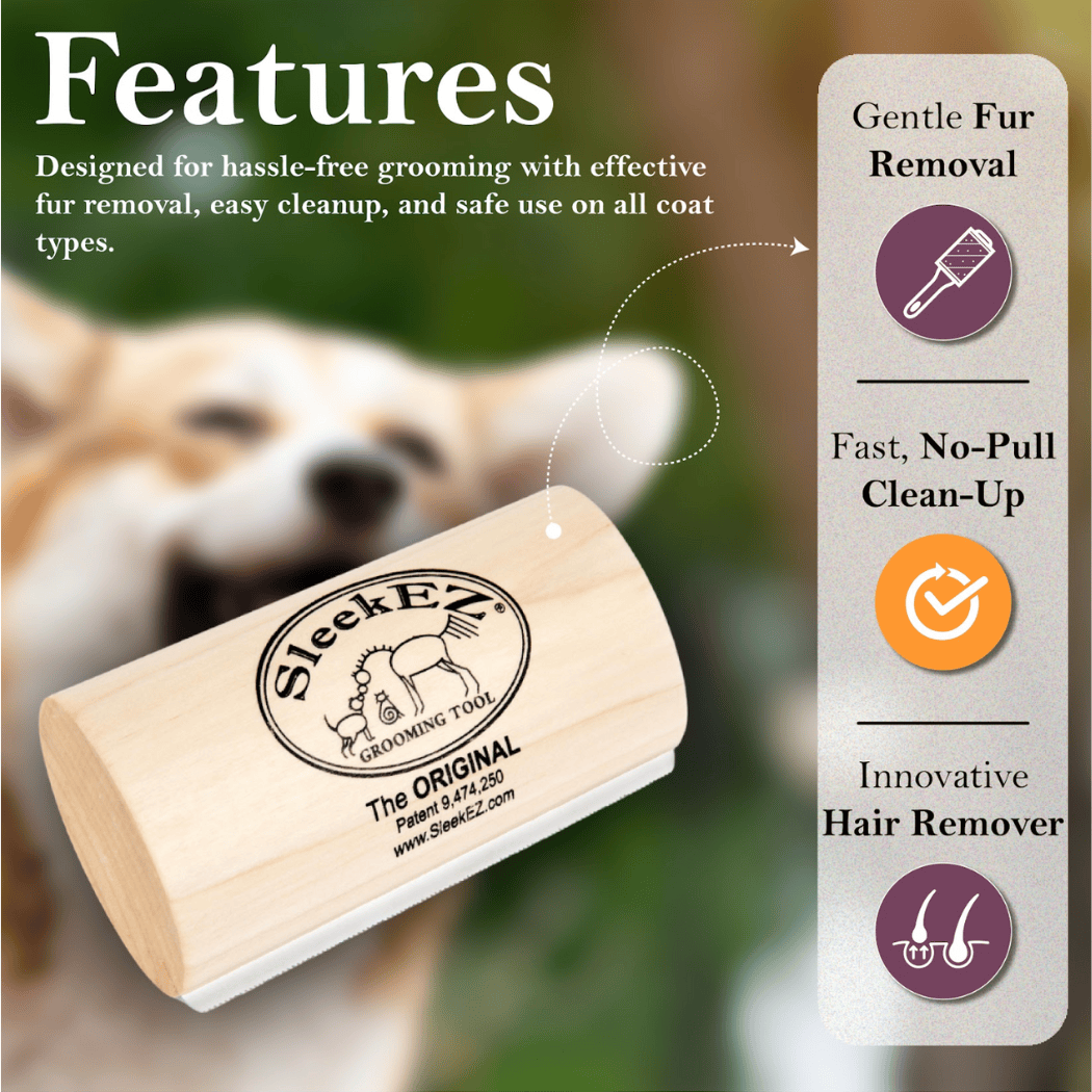 Colt's Woof SleekEZ® Dog Brush for Shedding and Grooming (5 inch) – Sleekez dog brush for shedding and grooming 5 inch (image 8 of 10)