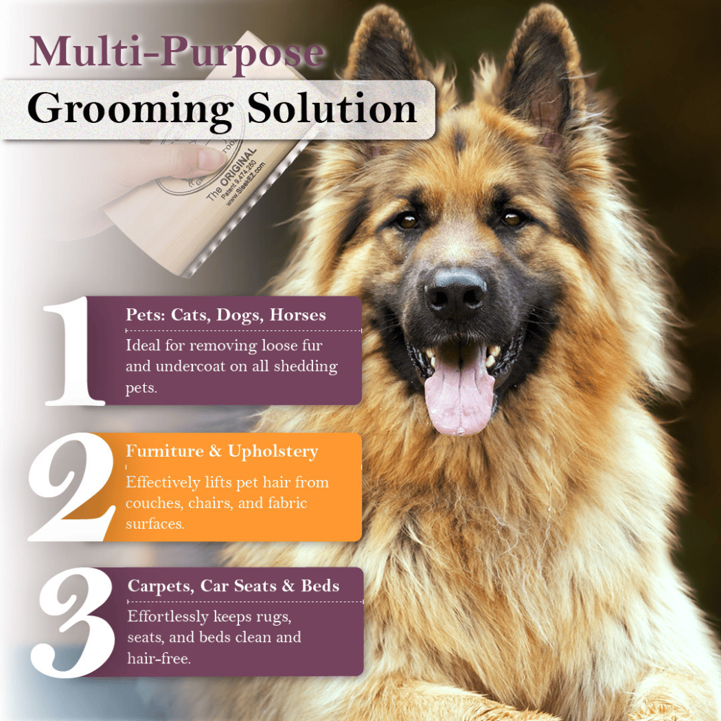 Colt's Woof SleekEZ® Dog Brush for Shedding and Grooming (5 inch) – Sleekez dog brush for shedding and grooming 5 inch (image 4 of 10)