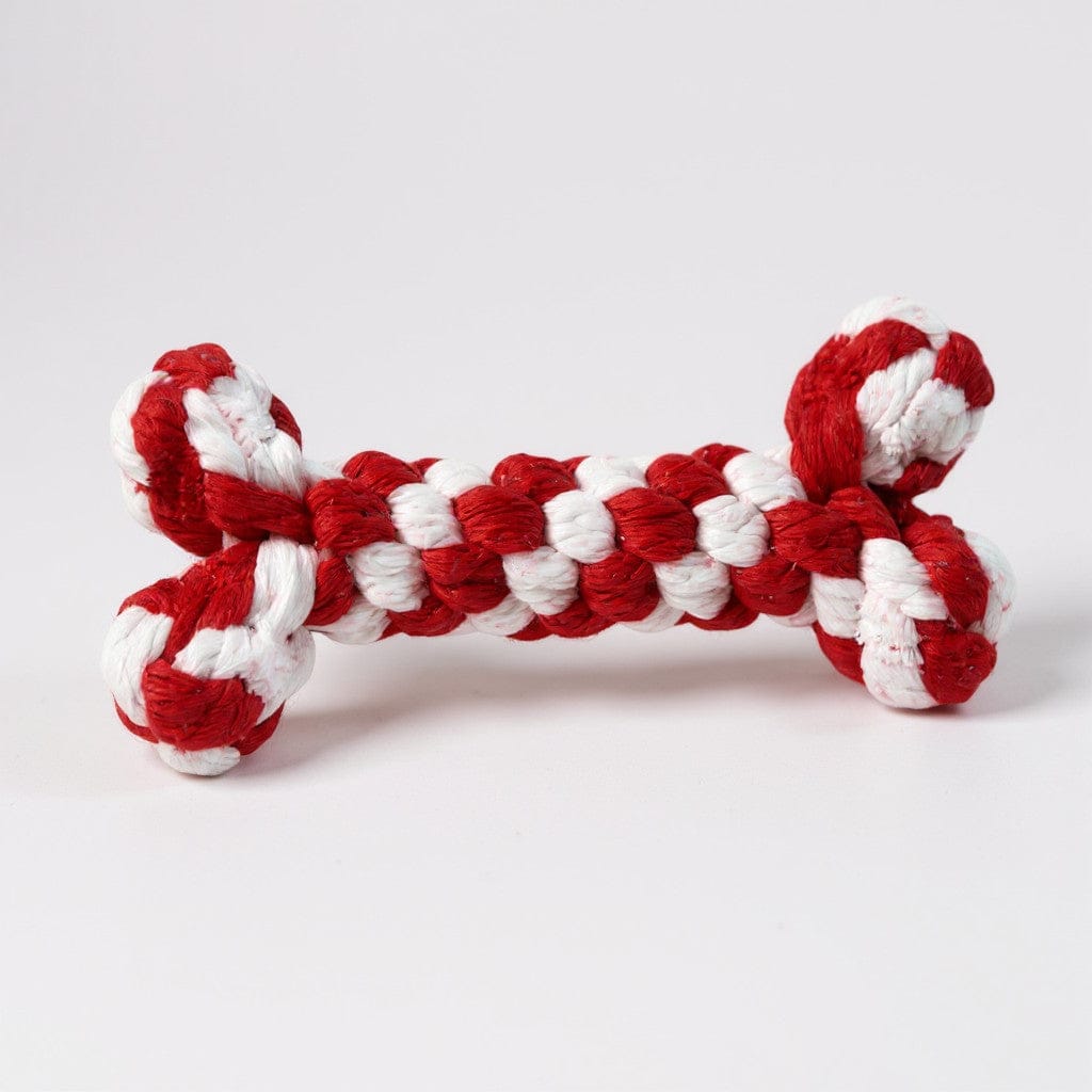 Colt's Woof Bone Rope Toy – Small candy cane bone rope toy for dogs (image 5 of 7)